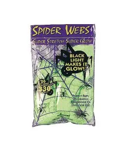 Spirit Halloween Superstrech Glow In The Dark Spider Web Decoration