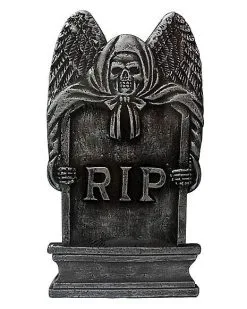 Spirit Halloween 16 Inch Bronze RIP Tombstone