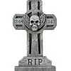 Spirit Halloween 3 Ft Spooky Cross Tombstone -Spirit Halloween Boutique 01148287 a