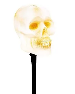 Spirit Halloween 7.5 Inch LED Strobing Skull Head Lawnstakes 7 Spirit Halloween 7.5 Inch LED Strobing Skull Head Lawnstakes -Spirit Halloween Boutique 01162650 c