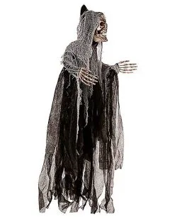Spirit Halloween 3 Ft Hanging Skull Reaper - Decorations -Spirit Halloween Boutique 01247873 c