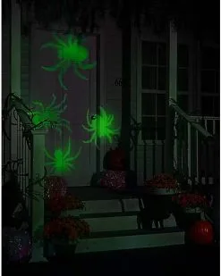 Spirit Halloween Whirl-A-Motion LED Green Spiders Projection Spot Light 10 Spirit Halloween Whirl-A-Motion LED Green Spiders Projection Spot Light -Spirit Halloween Boutique 01306455 c