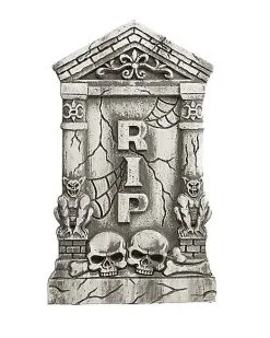 Spirit Halloween 2 Ft Skull And Gargoyle Tombstone