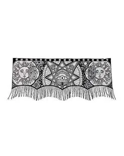 Spirit Halloween Fringed Tarot Valance
