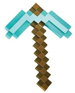 Spirit Halloween Kids Diamond Pixel Pickaxe - Minecraft