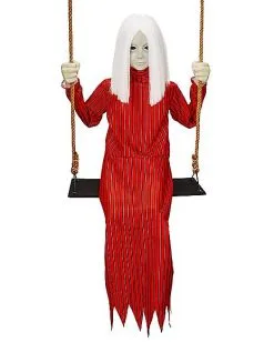 Spirit Halloween Ghostly Swing Girl Static Prop