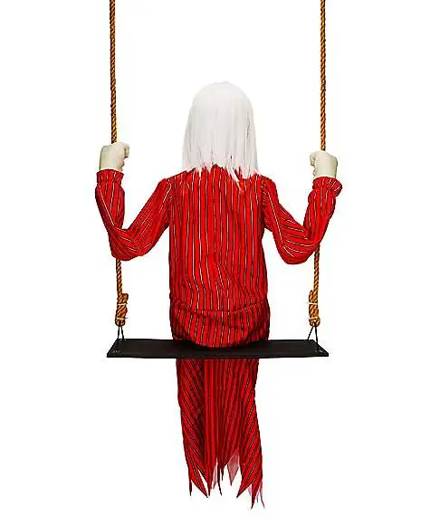Spirit Halloween Ghostly Swing Girl Static Prop 4 Spirit Halloween Ghostly Swing Girl Static Prop - Image 2