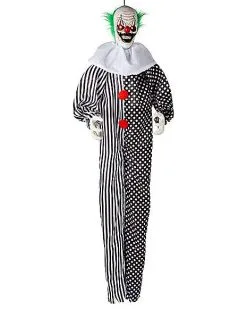 Spirit Halloween 6 Ft Animated Hanging Clown Decoration