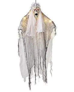 Spirit Halloween 36 Inch Light-Up Hanging White Reaper Decoration