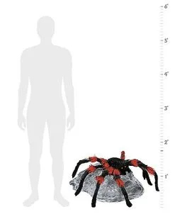 Spirit Halloween 21 Inch LED Black Jumping Spider Animatronic -Spirit Halloween Boutique 01463447 b