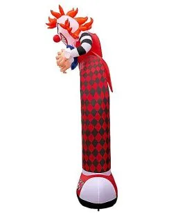 Spirit Halloween 12 Ft LED Scary Clown Archway Inflatable Decoration -Spirit Halloween Boutique 01476605 d
