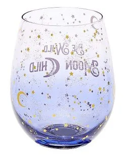Spirit Halloween Be Wild Moon Child Stemless Glass - 22 Oz. -Spirit Halloween Boutique 01481993 b