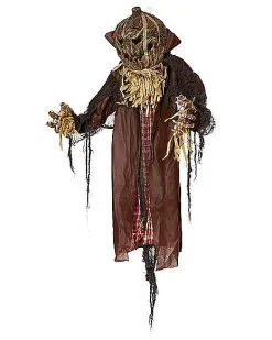 Spirit Halloween 4 Ft Light-Up Hanging Pumpkin Man -Spirit Halloween Boutique 01492305 c