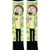 Spirit Halloween Rainbow Morty Crew Socks - Rick And Morty -Spirit Halloween Boutique 01497601 a