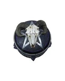 Spirit Halloween Mystical Arts Ram Skull Trinket Box