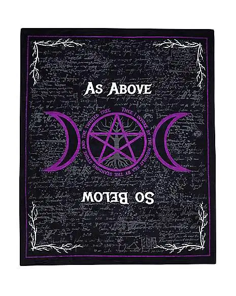 Spirit Halloween As Above So Below Fleece Blanket 3 Spirit Halloween As Above So Below Fleece Blanket