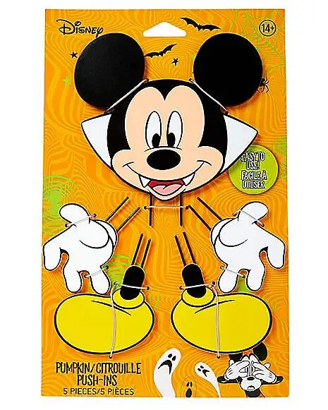 Spirit Halloween Mickey Mouse Pumpkin Push-In Decoration - Disney 4 Spirit Halloween Mickey Mouse Pumpkin Push-In Decoration - Disney - Image 2
