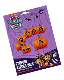 Spirit Halloween PAW Patrol Pumpkin Stencil Book