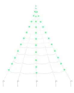 Spirit Halloween 10 Ft. Light Up Green Spider Web -Spirit Halloween Boutique 01523372 c