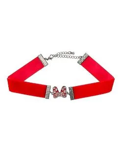 Spirit Halloween Minnie Mouse Bow Choker Necklace