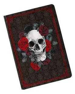 Spirit Halloween Gothic Noir Skull Journal