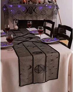 Spirit Halloween Pentagram Table Runner