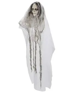 Spirit Halloween 3 Ft Hanging Creepy Floating Ghost Decoration -Spirit Halloween Boutique 01546290 c