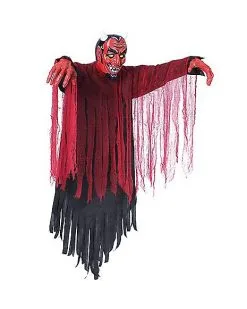 Spirit Halloween 4 Ft Light-Up Hanging Vintage Devil Decoration -Spirit Halloween Boutique 01546365 d
