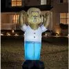Spirit Halloween 8 Ft Light-Up Wolfman Inflatable Decoration