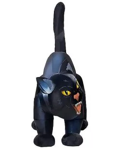 Spirit Halloween 4 Ft Light-Up Scary Cat Inflatable - Decorations -Spirit Halloween Boutique 01547488 e