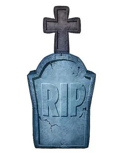 Spirit Halloween 4 Ft Light-Up Tombstone Inflatable Decoration -Spirit Halloween Boutique 01547496 c