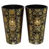 Spirit Halloween Gothic Noir Skull Glass Set 2 Pack - 16 Oz. -Spirit Halloween Boutique 01564442 a
