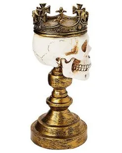 Spirit Halloween Crowned Skull Candle Holder -Spirit Halloween Boutique 01564491 d