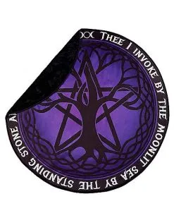 Spirit Halloween Round Mystical Arts Fleece Blanket -Spirit Halloween Boutique 01564723 b