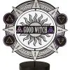 Spirit Halloween Spinning Bad Witch Good Witch Tabletop Sign