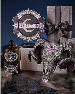 Spirit Halloween Spinning Bad Witch Good Witch Tabletop Sign -Spirit Halloween Boutique 01564756 d