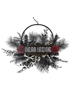 Spirit Halloween Gothic Noir Dead Inside Wreath