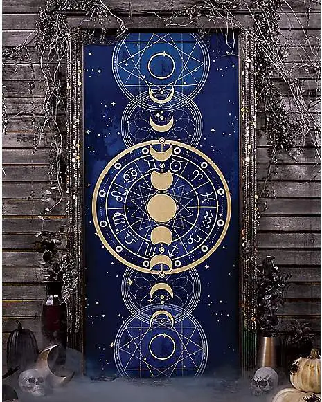 Spirit Halloween Moon Phases Door Cover 3 Spirit Halloween Moon Phases Door Cover