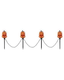 Spirit Halloween Light-Up LED Jack-O-Lantern Pathway Markers -Spirit Halloween Boutique 01573914 d