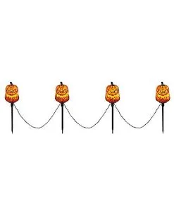 Spirit Halloween Light-Up LED Jack-O-Lantern Pathway Markers -Spirit Halloween Boutique 01573914 e