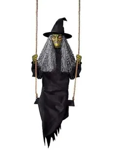 Spirit Halloween Swinging Witch Static Prop
