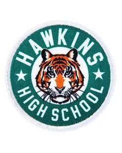 Spirit Halloween Go Tigers Pin And Patch Set - Stranger Things -Spirit Halloween Boutique 01594829 c