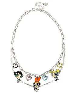 Spirit Halloween Powerpuff Girls Charm Chain Necklace