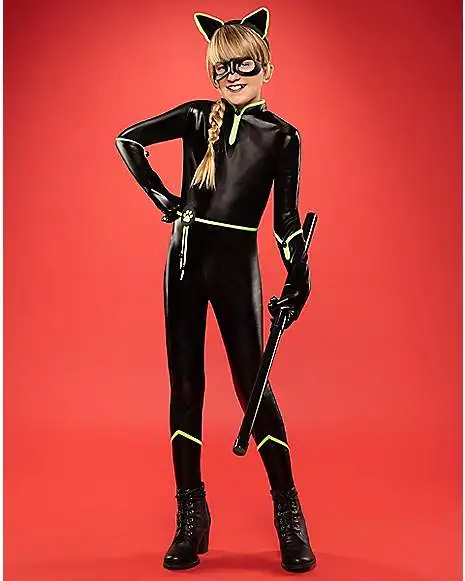 Spirit Halloween Kids Lady Noire Costume - Miraculous Ladybug 3 Spirit Halloween Kids Lady Noire Costume - Miraculous Ladybug