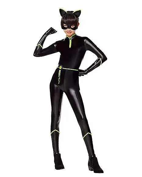 Spirit Halloween Kids Lady Noire Costume - Miraculous Ladybug 4 Spirit Halloween Kids Lady Noire Costume - Miraculous Ladybug - Image 2