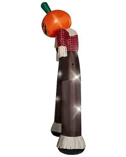 Spirit Halloween 12 Ft Light-Up Pumpkin Scarecrow Inflatable Archway -Spirit Halloween Boutique 01602218 d