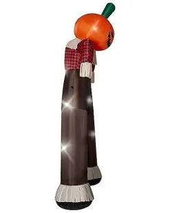 Spirit Halloween 12 Ft Light-Up Pumpkin Scarecrow Inflatable Archway -Spirit Halloween Boutique 01602218 e