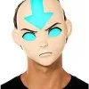 Spirit Halloween Light-Up Aang Half Mask - Avatar: The Last Airbender -Spirit Halloween Boutique 01603786 a