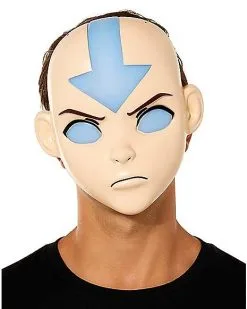 Spirit Halloween Light-Up Aang Half Mask - Avatar: The Last Airbender -Spirit Halloween Boutique 01603786 d