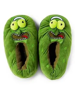 Spirit Halloween Pickle Rick Slippers – Rick & Morty -Spirit Halloween Boutique 03637675 c